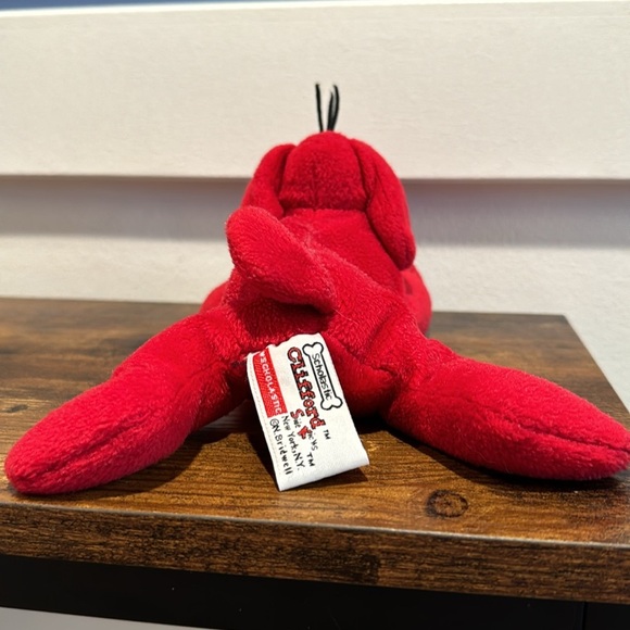 Vintage Clifford The Big Red Dog Plush Beanie Scholastic Side Kicks 8" - Picture 3 of 7